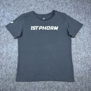 1st Phorm Nutrition Unisex T-Shirt Short Sleeve Dark Gray Spellout Size Small